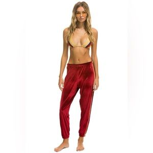 AVIATOR NATION CLASSIC VELVET SWEATPANTS